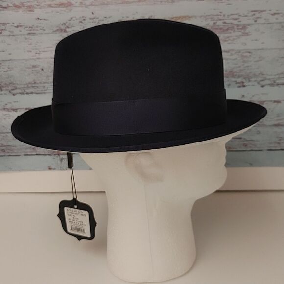 MEN'S MONTIQUE 2 1/4" BRIM 100% WOOL FELT WHITE BOTTOM FEDORA HAT. H79 - Picture 3 of 8